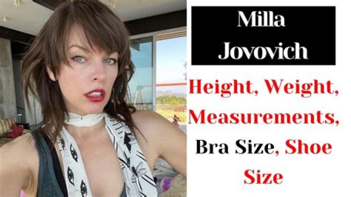 Milla Jovovich Body Measurements Height Weight Bra Size Statistics Bio