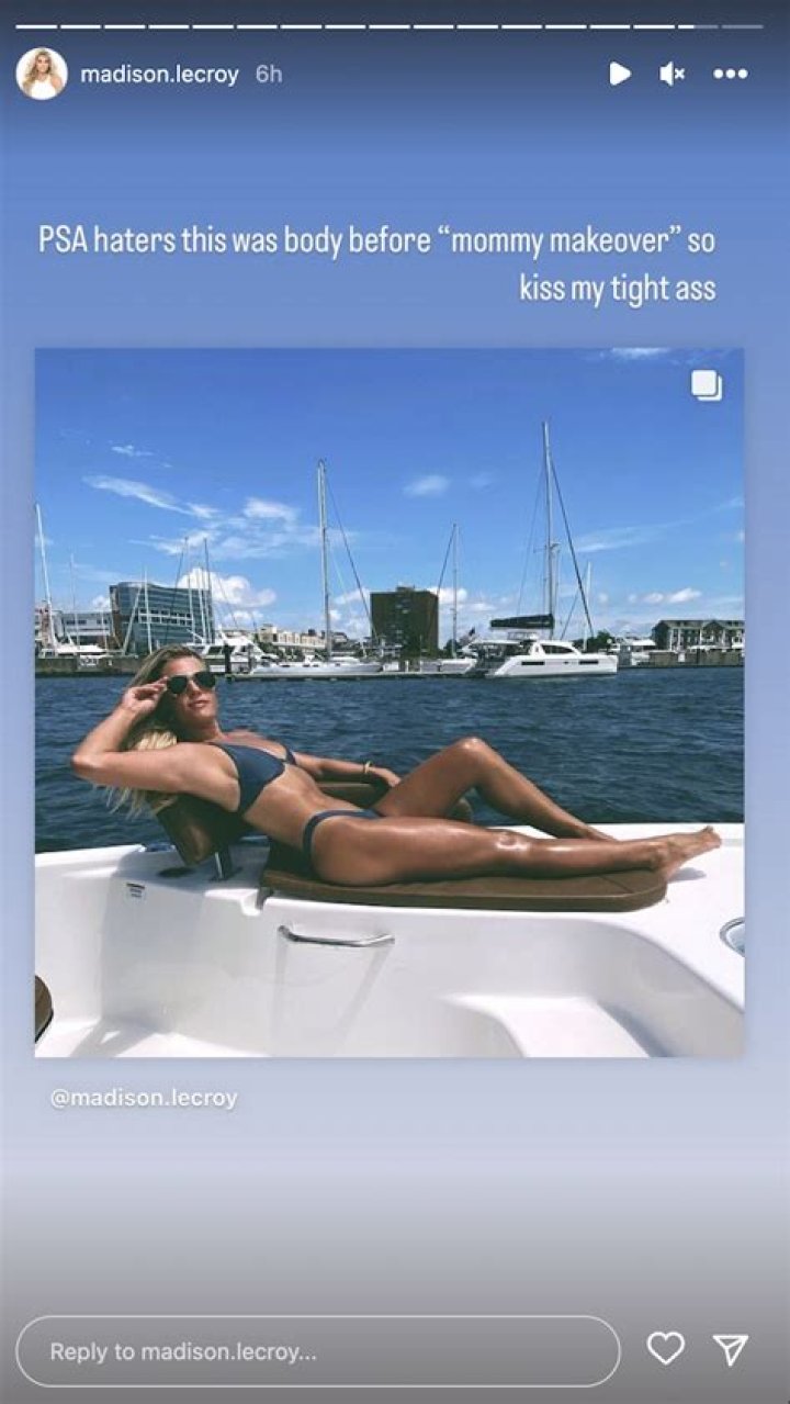 Madison LeCroy in Bathing Suit Has Message for 